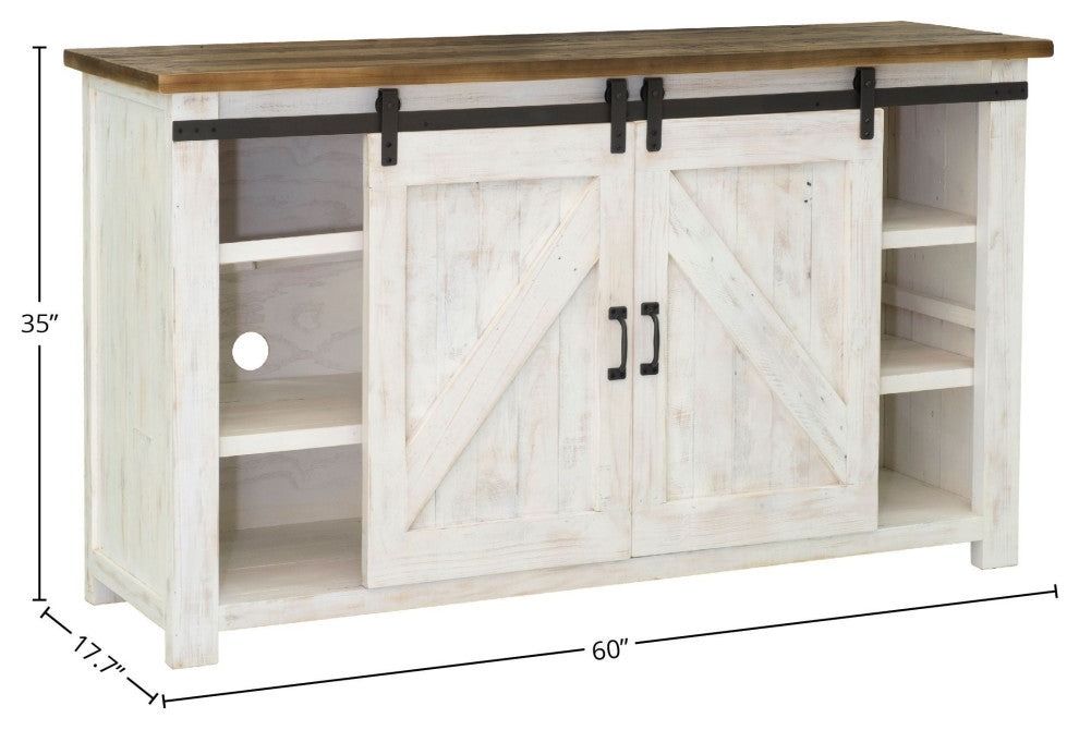 Provence Sideboard, White/Brown