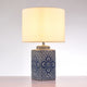 Margaret Metal and Ceramic Table Lamp Lights, White and Blue