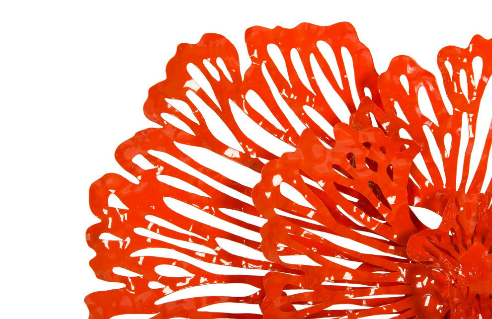 Flower Wall Art, Coral, Small