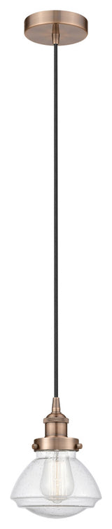 Innovations 616-1PH-AC-G324 1-Light Mini Pendant, Antique Copper