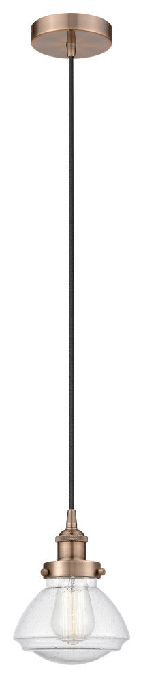 Innovations 616-1PH-AC-G324 1-Light Mini Pendant, Antique Copper