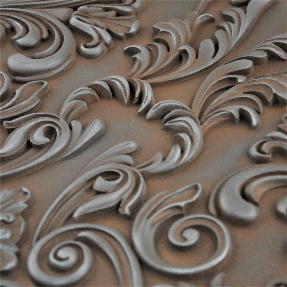 Cypress Iron Rust Matte Finish 16"x 24" Hand Made Metal Mural Tile