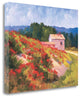 "Late Spring Poppies" By Brigitte Curt, Giclee Print on Gallery Wrap Canvas
