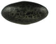 Oval Pewter Cabinet Hardware Knob, Black Iron