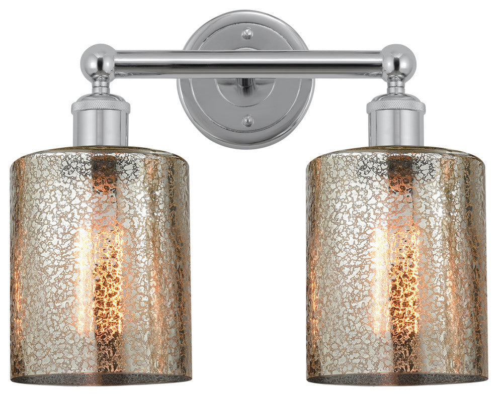 Innovations 616-2W-PC-G116 2 Light Bath Vanity Light, Polished Chrome