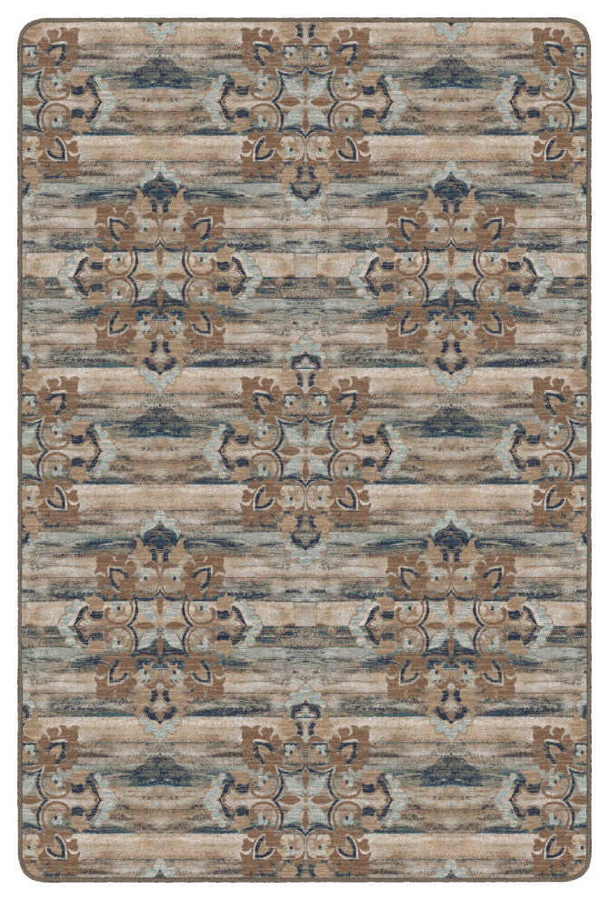 Flagship Carpets FA1379-34FS 6x9 Franklin Blue Rug