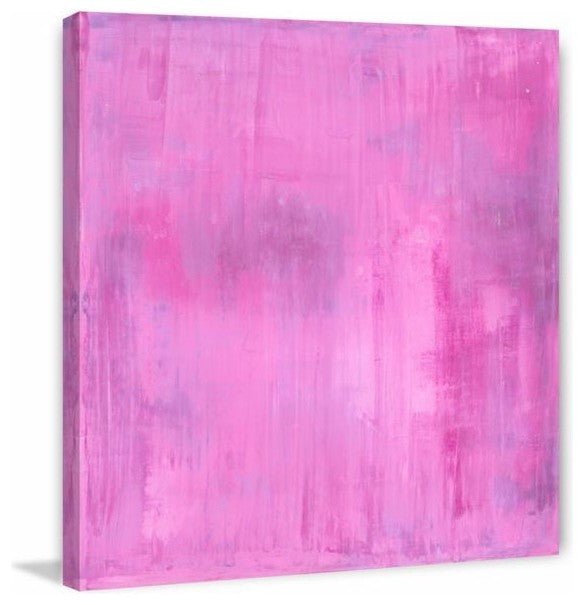 "Pink Obsession" Painting Print on Wrapped Canvas, 48"x48"