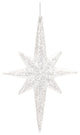 Clear Acrylic Star Drop Ornament, Set of 24