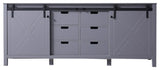 Marsyas 80" Dark Gray Vanity Cabinet Only