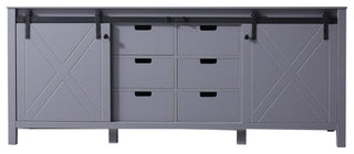 Marsyas 80" Dark Gray Vanity Cabinet Only