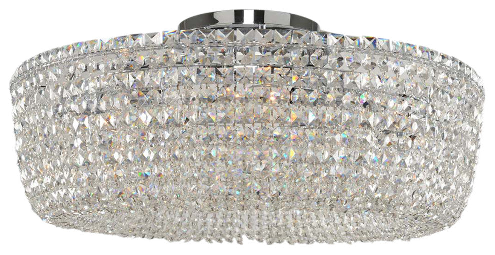 Cesano 32x13" 8-Light Modern Semi-Flush by Allegri