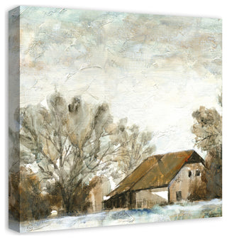 Painterly Barn 20x20 Canvas Wall Art