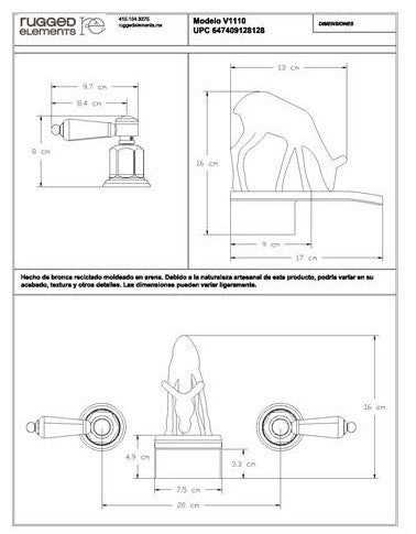 Deer Wall-Mount Faucet
