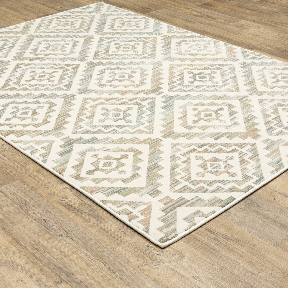 Oriental Weavers Capistrano Indoor Rug Ivory/ Grey 6'7" X 9'6"