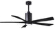 Matthews Fan Patricia-5 With Kit, Matte Black, 60" Matte Black