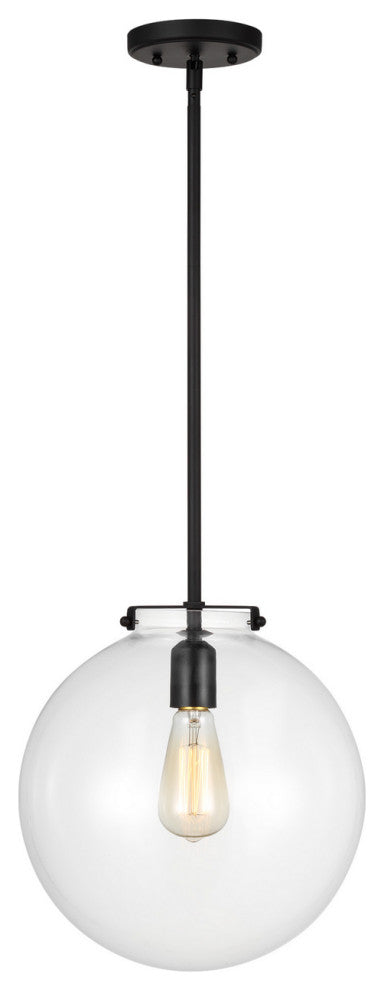 Kate 1-Light Pendant, Midnight Black