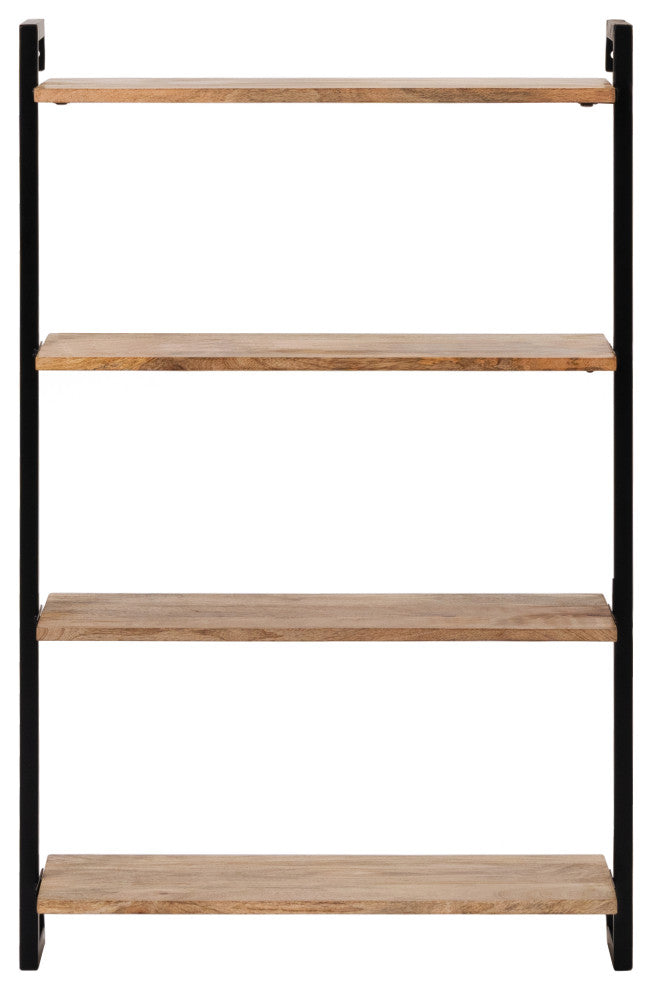 Phantom Wall Mounted Shelf, Natural/Black