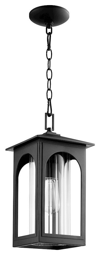 Quorum 704-8-69 One Light Pendant, Black Finish