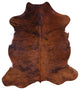 6' 4" X 5' 9" Brindle Natural Cowhide Rug C1893