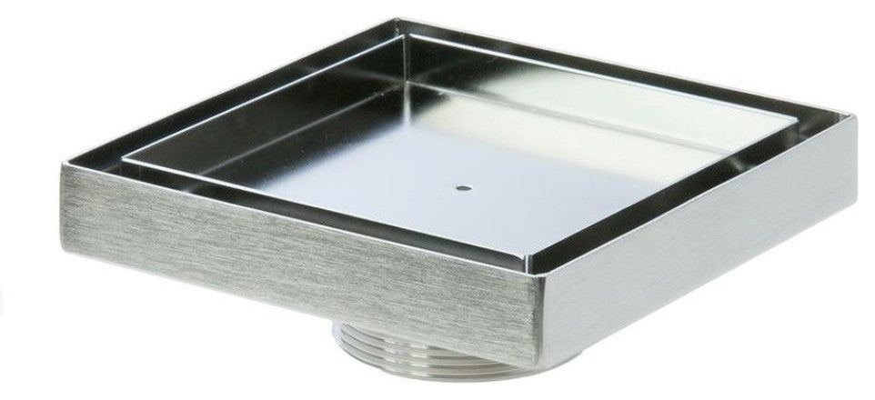 LUXE Square Tile Insert Shower Drain, 5"x5"
