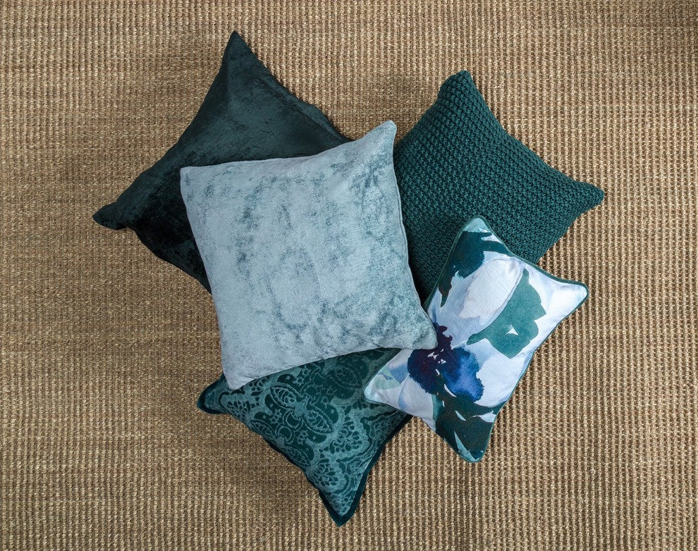 Doolin Jacquard 22" Throw Pillow, Gray by Kosas Home, Sage Green