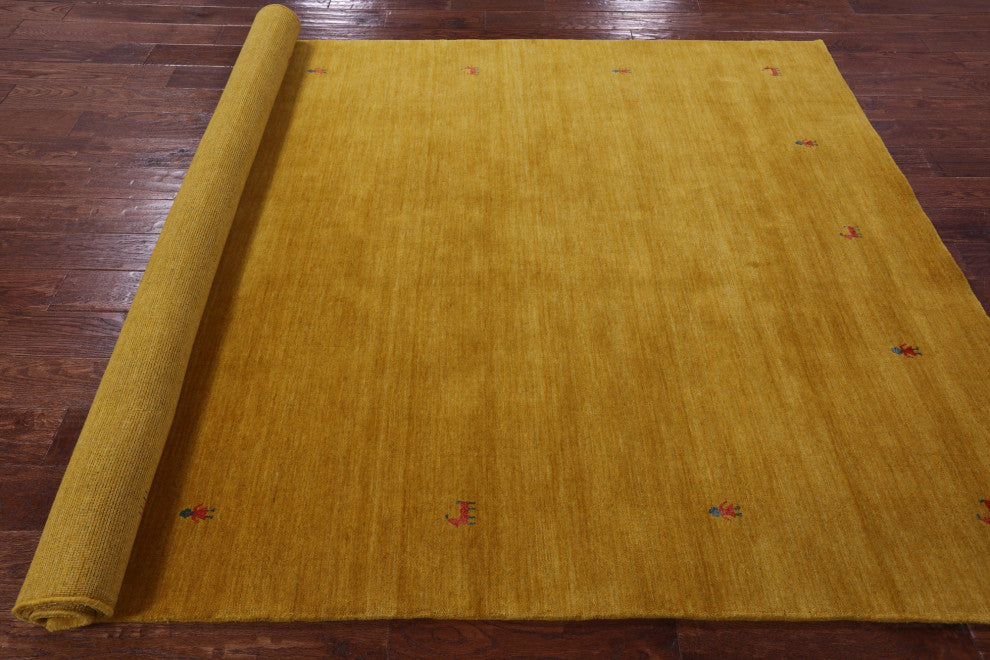 Persian Gabbeh Handmade Wool Rug 6' 0" X 9' 0" - Q15161