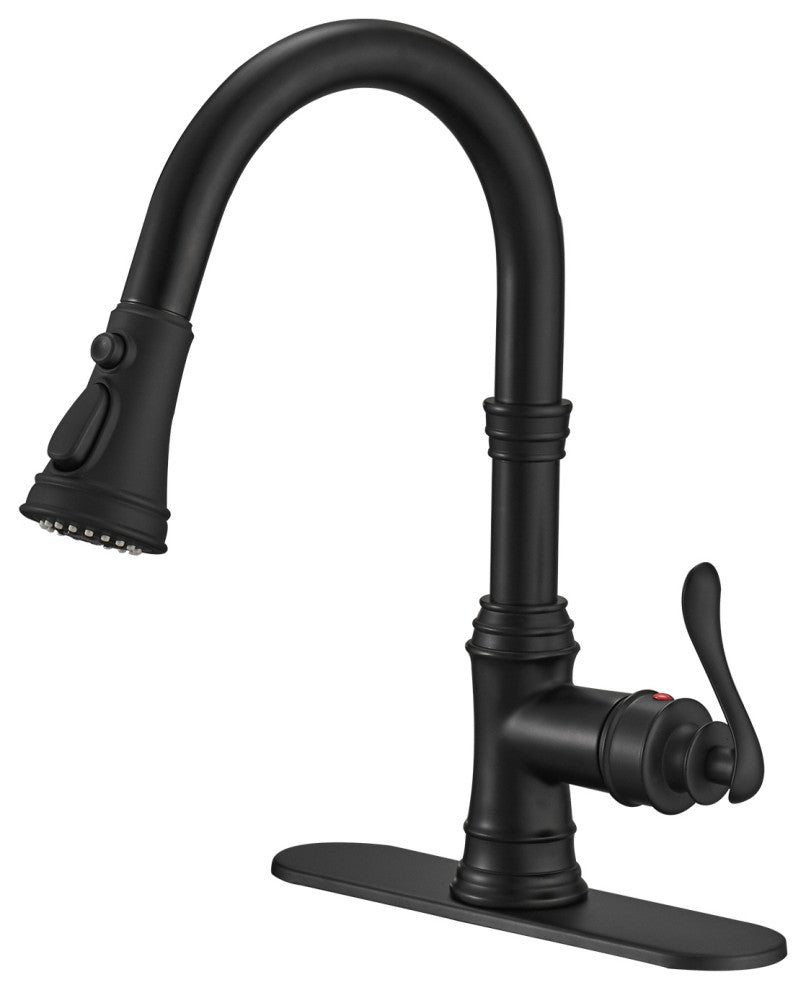 Single Handle High Pull Out Kitchen Faucets With Pull Down Sprayer