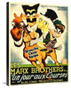 "Marx Brothers - French - A Day at the Races 02" Canvas Giclee, 23"x30"
