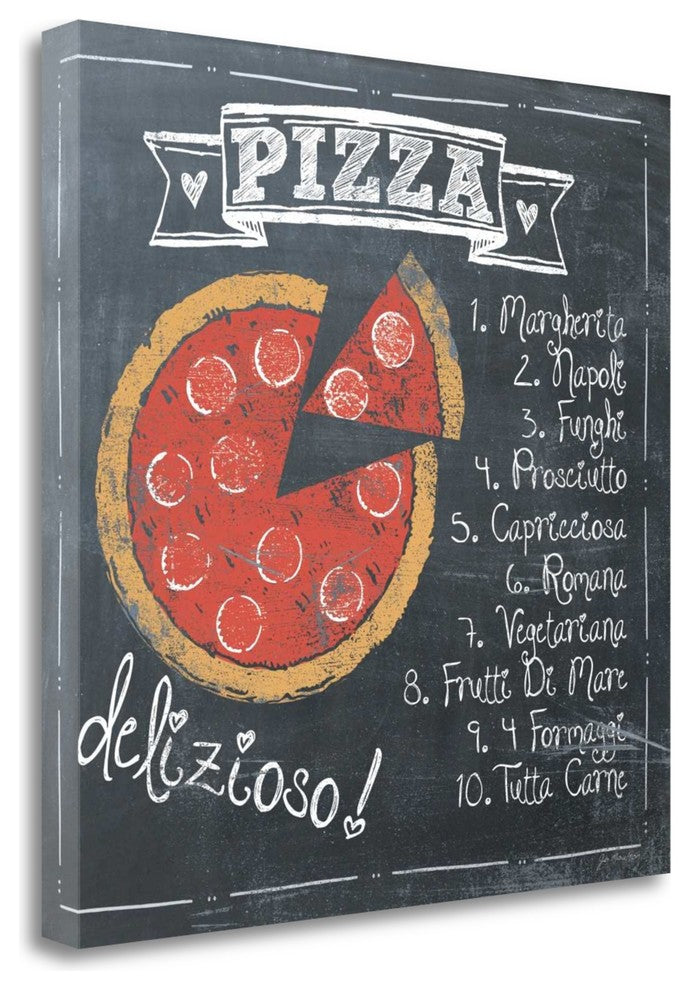 "Pizza" By Jo Moulton, Giclee Print on Gallery Wrap Canvas, Ready to Hang