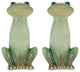 Garden Frog Figurine, Set of 2