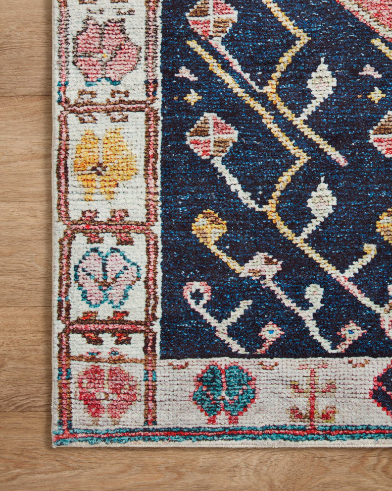 Loloi Fiona Rust/Navy 7'6"x9'6" Area Rug