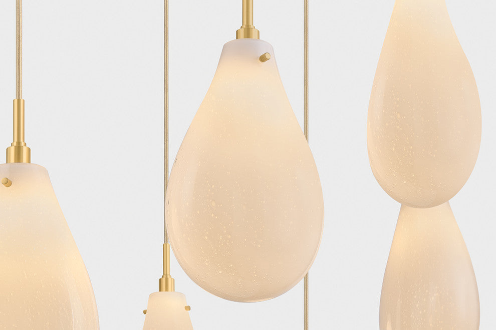 Hudson Valley Lighting Ironwood Chandelier, Aged Brass