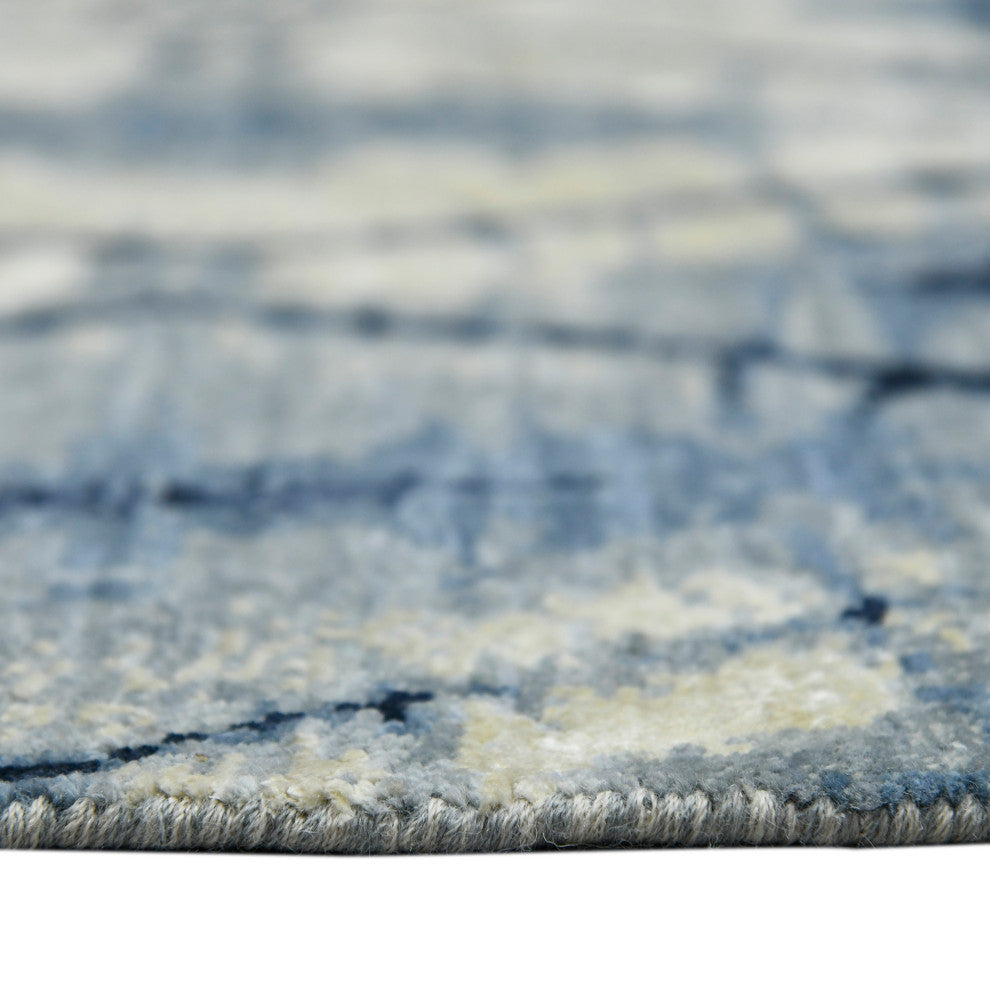 Hermitage Dessavie Area Rug, Blue, 8' x 10', Abstract