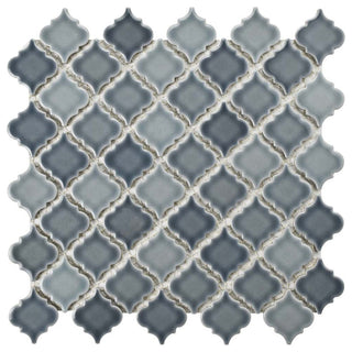 Hudson Tangier Mosaic Floor and Wall Tile, Stillwater