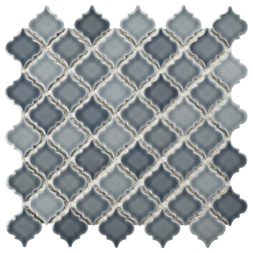 Hudson Tangier Mosaic Floor and Wall Tile, Stillwater