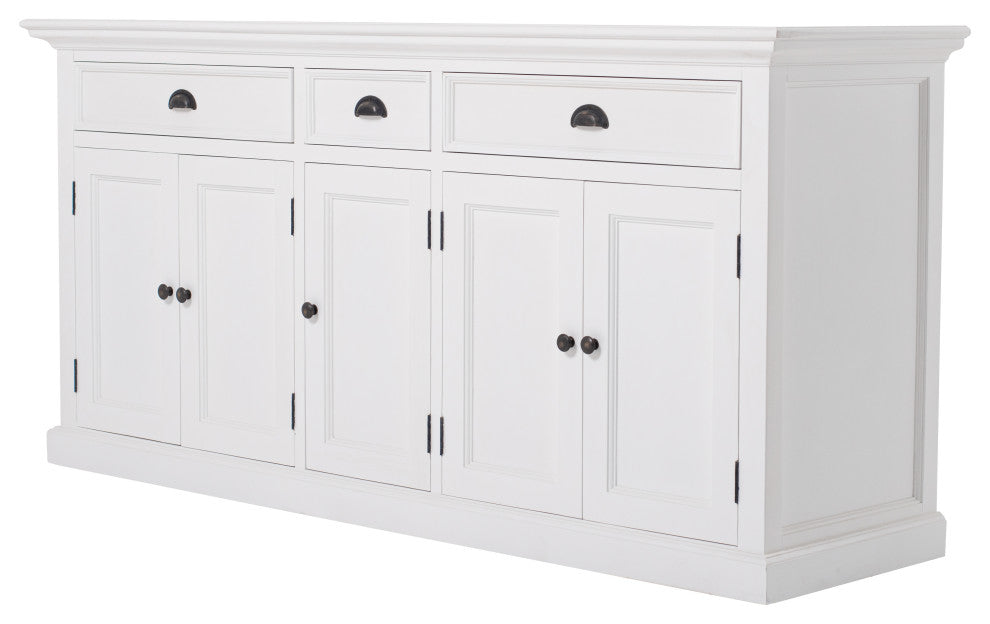 Halifax Kitchen Hutch Cabinet with 5 Doors 3 Drawers