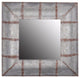 Benzara BM148587 Unadorned Rustic Framed Baldwin Mirror