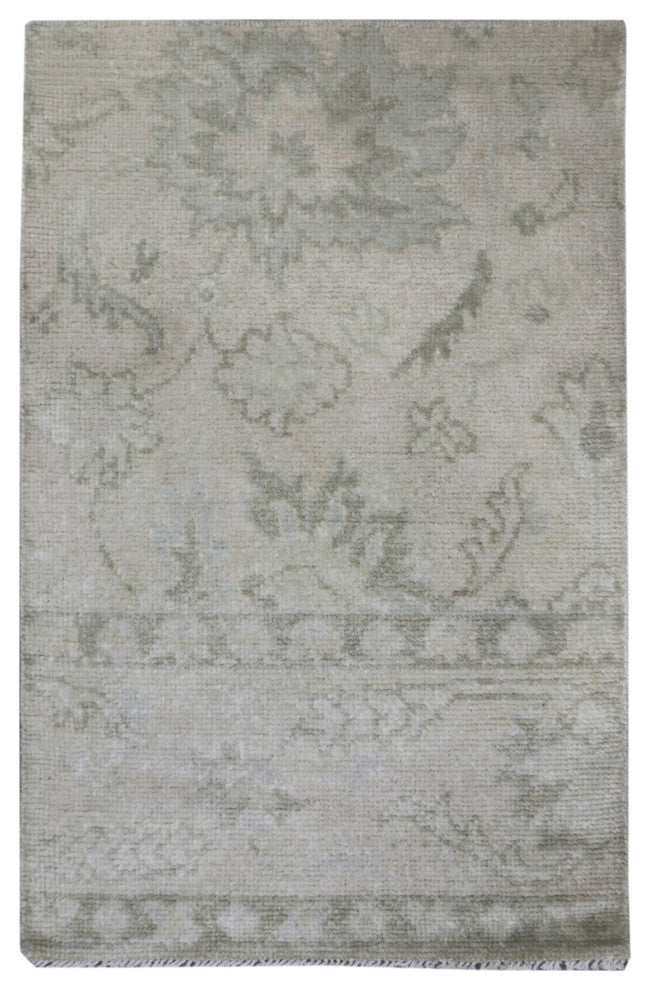 Maya Area Rug, Blue, 2' x 3', Botanical
