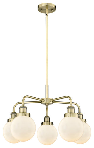 Innovations Beacon 5 24" Chandelier Antique Brass