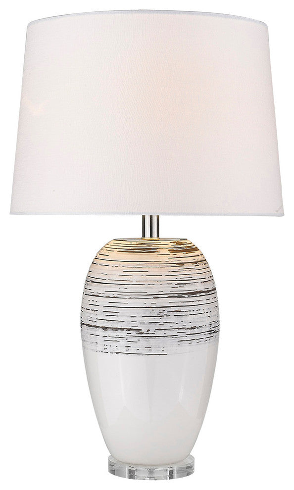Trend Home 1-Light Polished Nickel Table Lamp