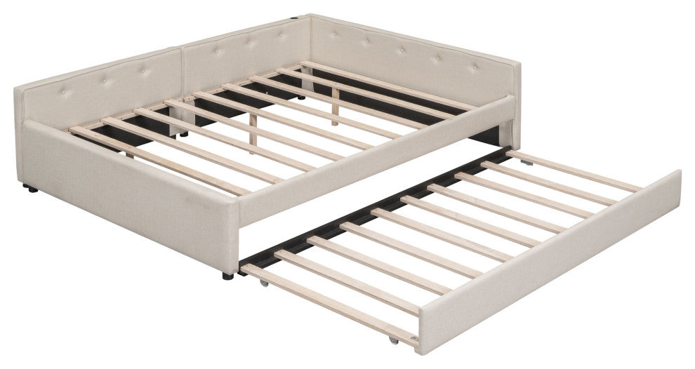 Gewnee Queen Size Upholstered Platform Bed