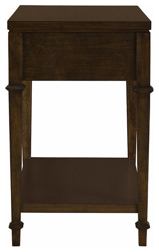 Martha Stewart Kenna Bed, Console Table, Nightstand, Dark Coffee, Nightstand