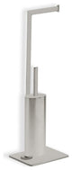 Free Standing 2-Function Bathroom Butler, Satin Nickel