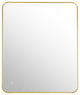 Dazzle Rectangular Bathroom/Vanity LED Lighted Wall Mirror, Brushed Gold, 36"