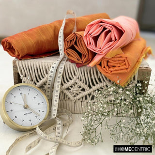 Saffron Orange Silk Dupioni Fabric By The Yard, 4 Yards For Curtain, Dress