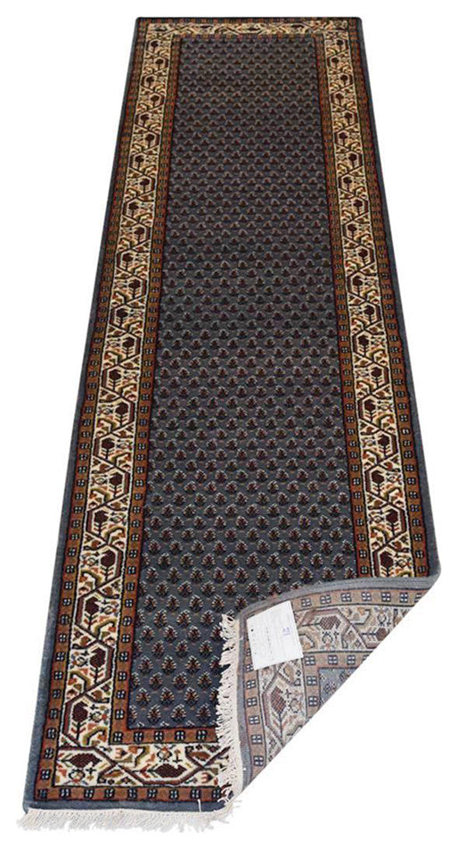 Hand Knotted Lichi Izmir Wool Area Rug Oriental Light Blue