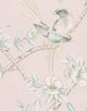 Chinoiserie Wall Mural Porcelains, Rose, Sample