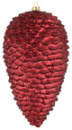 Vickerman N187219D 7" Wine Matte Glitter Pinecone Christmas Ornament, 4 Per Pack