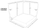 Covers for Low-Back Corner Chair Cushions 6 inches thick, Terracotta