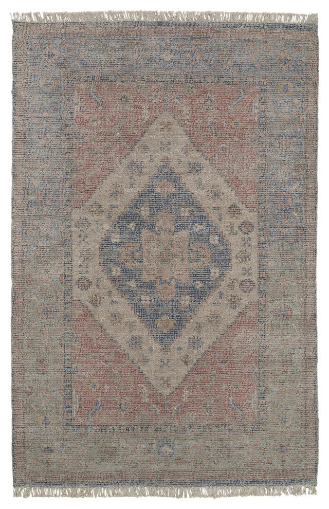 Ramey Vintage Space Dyed Wool Rug, Vallarta Blue, 10'x14'